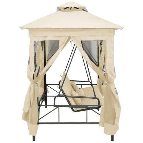 Gazebo konvertibilna ljuljačka krema bijela - Krem bijela 1 Cijena