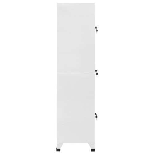 Ormarić s ključem i 3 pretinca 38 x 45 x 180 cm   - Siva 1 S 3 ormarića Cijena