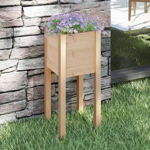 Vrtna sadilica 31 x 31 x 70 cm od masivne borovine - Prirodna 1 Cijena