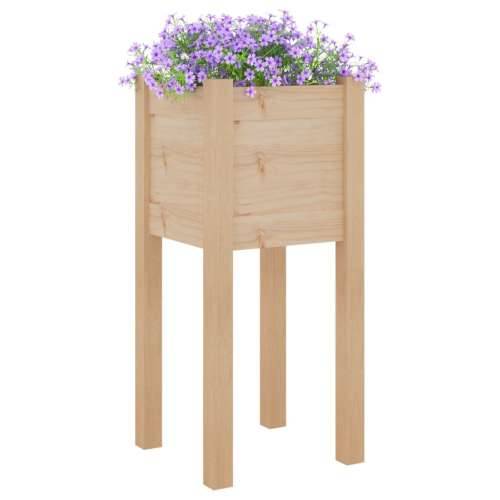 Vrtne sadilice 2 kom 31 x 31 x 70 cm od masivne borovine - Prirodna 2 1 Cijena