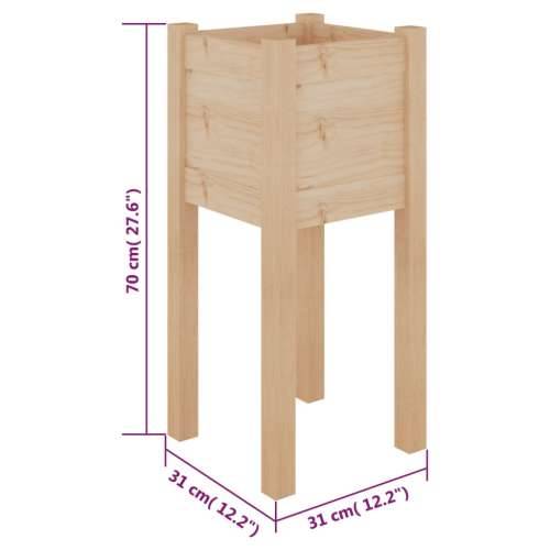 Vrtne sadilice 2 kom 31 x 31 x 70 cm od masivne borovine - Prirodna 2 1 Cijena