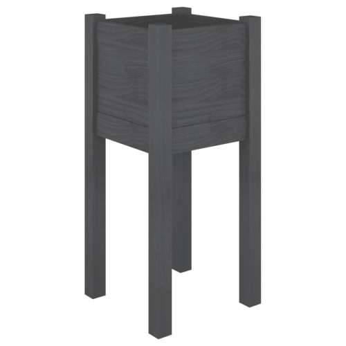 Vrtna sadilica siva 31 x 31 x 70 cm od masivne borovine - Siva 1 Cijena