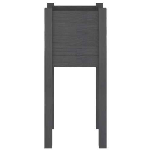 Vrtna sadilica siva 31 x 31 x 70 cm od masivne borovine - Siva 1 Cijena