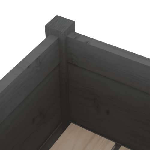 Vrtna sadilica siva 31 x 31 x 70 cm od masivne borovine - Siva 1 Cijena