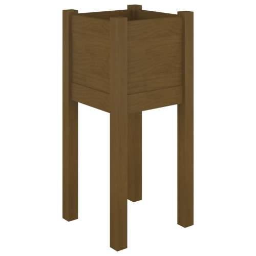 Vrtna sadilica smeđa boja meda 31x31x70 cm od masivne borovine - boja meda 1 Cijena