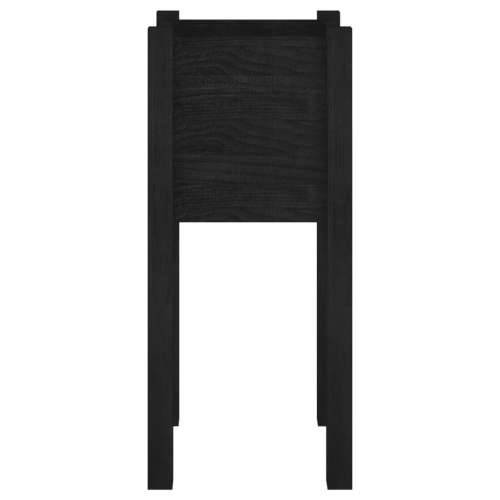 Vrtna sadilica crna 31 x 31 x 70 cm od masivne borovine - Crna 1 Cijena