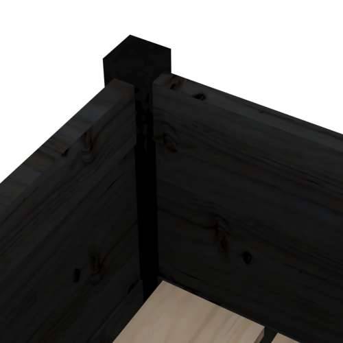 Vrtna sadilica crna 31 x 31 x 70 cm od masivne borovine - Crna 1 Cijena