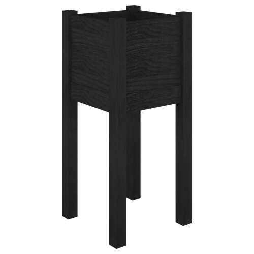 Vrtne sadilice 2 kom crne 31 x 31 x 70 cm od masivne borovine - Crna 2 1 Cijena