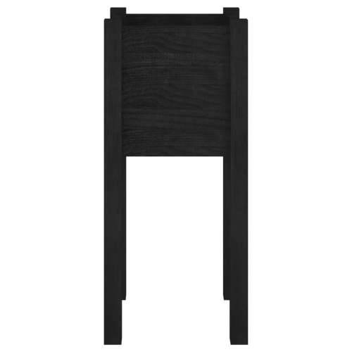 Vrtne sadilice 2 kom crne 31 x 31 x 70 cm od masivne borovine - Crna 2 1 Cijena