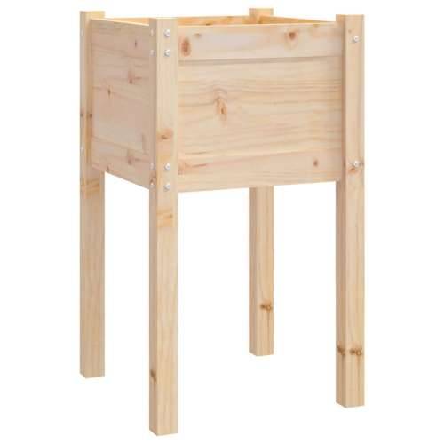Vrtne sadilice 2 kom 40 x 40 x 70 cm od masivne borovine - Prirodna 2 1 Cijena