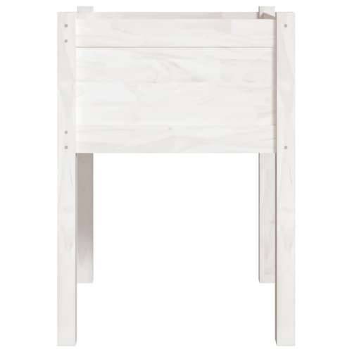Vrtne sadilice 2 kom bijele 50 x 50 x 70 cm od masivne borovine - Bijela 2 1 Cijena