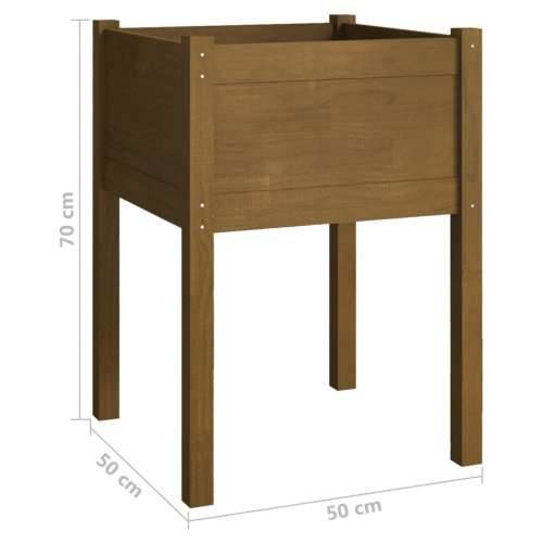 Vrtna sadilica smeđa boja meda 50x50x70 cm od masivne borovine - boja meda 1 Cijena