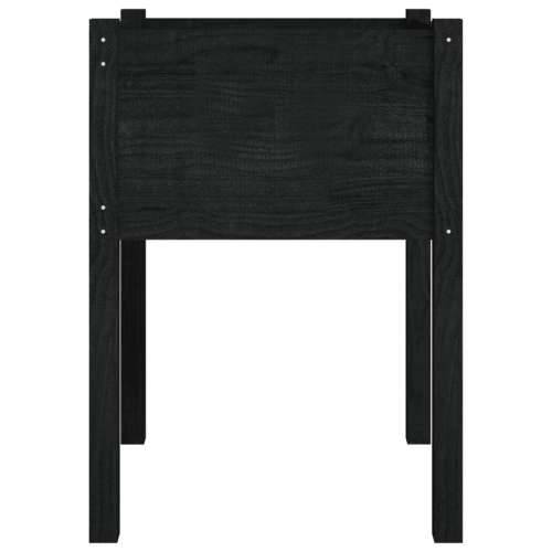 Vrtne sadilice 2 kom crne 50 x 50 x 70 cm od masivne borovine - Crna 2 1 Cijena