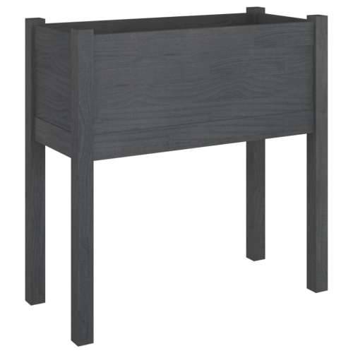 Vrtna sadilica siva 70 x 31 x 70 cm od masivne borovine Cijena