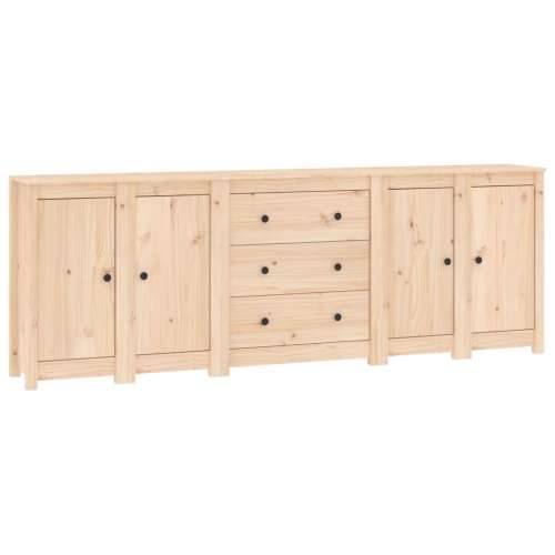 Komoda 230 x 35 x 80 cm od masivne borovine - Prirodna 1 Cijena