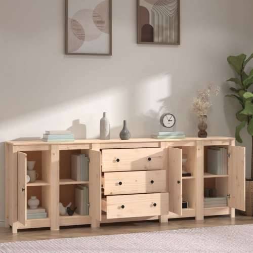 Komoda 230 x 35 x 80 cm od masivne borovine - Prirodna 1 Cijena