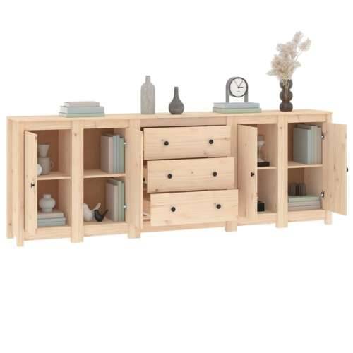 Komoda 230 x 35 x 80 cm od masivne borovine - Prirodna 1 Cijena