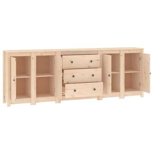 Komoda 230 x 35 x 80 cm od masivne borovine - Prirodna 1 Cijena