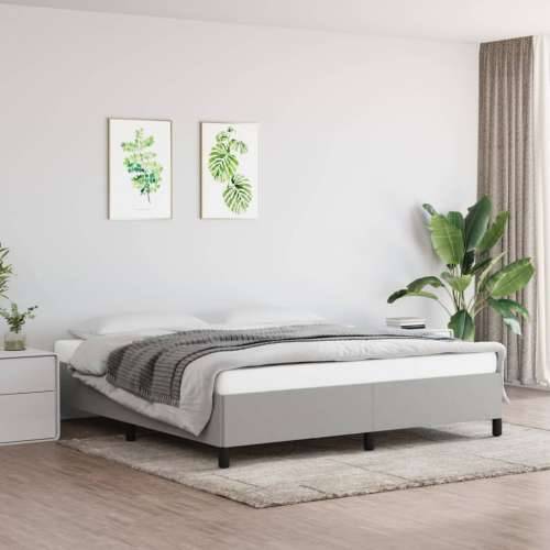 Okvir kreveta bez madraca svjetlosivi 180x200 cm od tkanine - Svjetlosiva 180 x 200 cm 35 cm Cijena