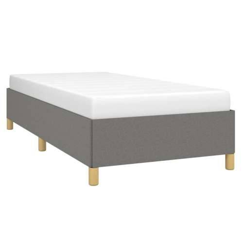 Okvir za krevet bez madraca tamnosivi 90x190 cm od tkanine - Tamno siva 90 x 190 cm 35 cm Cijena