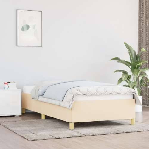 Okvir za krevet bez madraca krem 90x190cm od tkanine - Krema 90 x 190 cm 35 cm Cijena