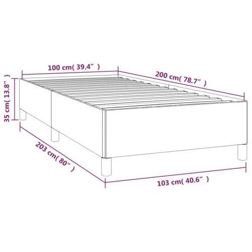 Okvir za krevet svjetlosivi 100x200 cm baršunasti Cijena