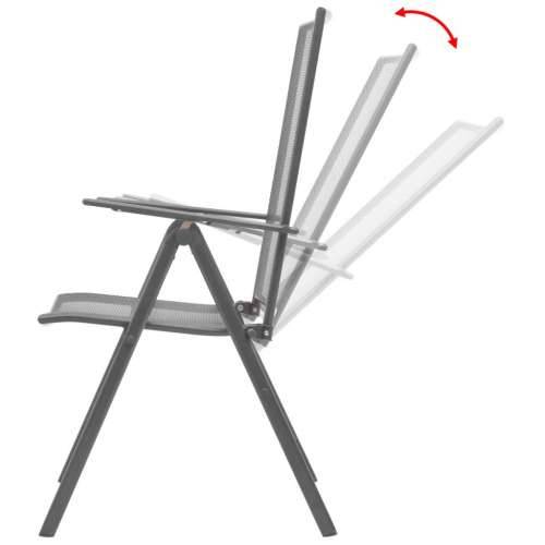 3-dijelni bistro set sa sklopivim stolicama čelični antracit Cijena