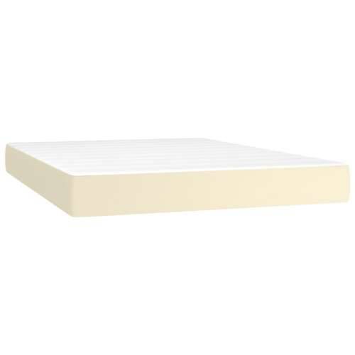 Madrac s džepičastim oprugama krem 140x190x20 cm umjetne kože - Krema 140 x 190 cm 1 Cijena