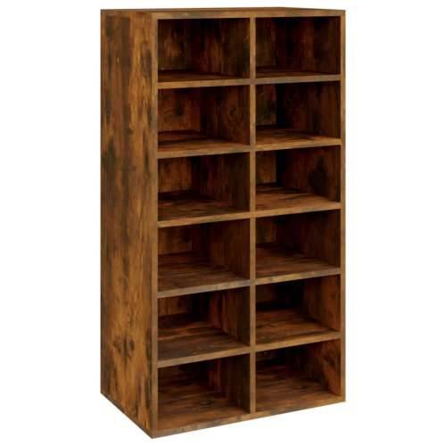 Stalak za cipele boja hrasta 54x34x100,5 cm konstruirano drvo - Dimljeni hrast 1 Cijena