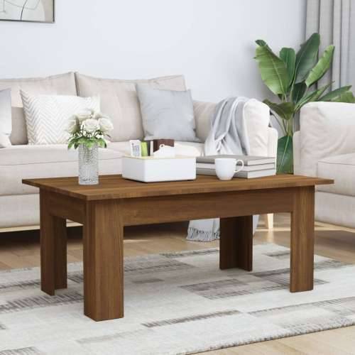 Stolić za kavu boja smeđeg hrasta 100x60x42cm konstruirano drvo - Smeđi hrast 100 x 60 x 42 cm 1 Cijena