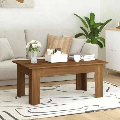 Stolić za kavu boja smeđeg hrasta 100x60x42cm konstruirano drvo - Smeđi hrast 100 x 60 x 42 cm 1 Cijena