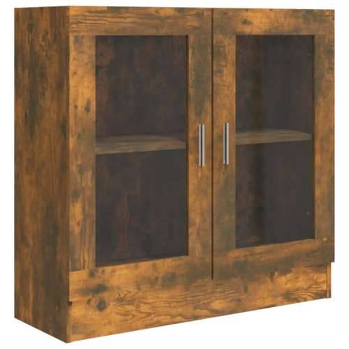 Vitrina boja dimljenog hrasta 82,5x30,5x80 cm konstruirano drvo - Dimljeni hrast 1 80 cm Cijena