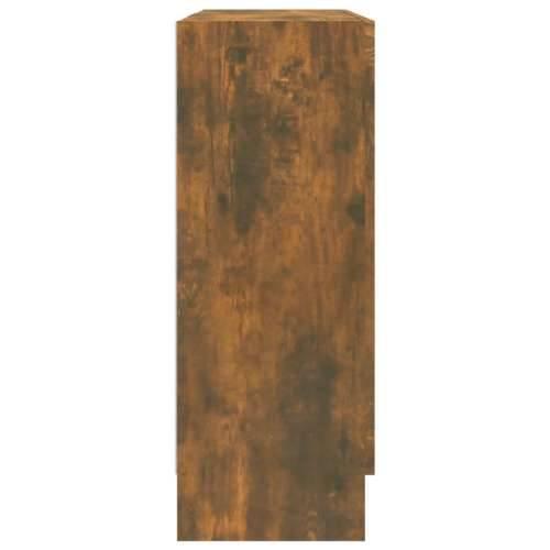 Vitrina boja dimljenog hrasta 82,5x30,5x80 cm konstruirano drvo - Dimljeni hrast 1 80 cm Cijena