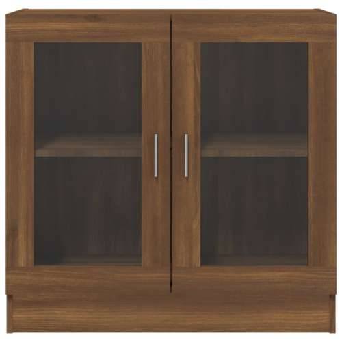 Vitrina boja smeđeg hrasta 82,5x30,5x80 cm konstruirano drvo - Smeđi hrast 1 80 cm Cijena