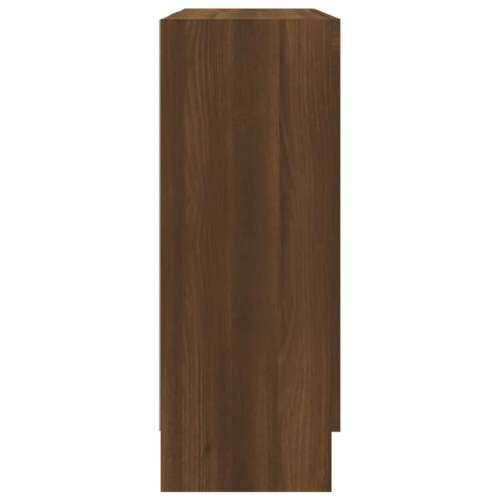 Vitrina boja smeđeg hrasta 82,5x30,5x80 cm konstruirano drvo - Smeđi hrast 1 80 cm Cijena