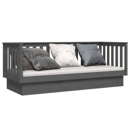 Dnevni ležaj sivi 75x190 cm od masivne borovine - Siva 75 x 190 cm Cijena