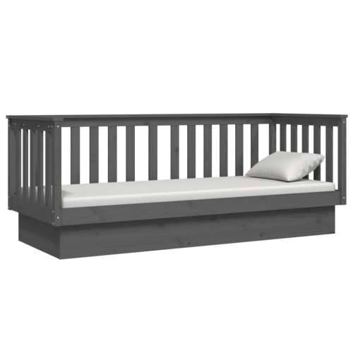 Dnevni ležaj sivi 75x190 cm od masivne borovine - Siva 75 x 190 cm Cijena