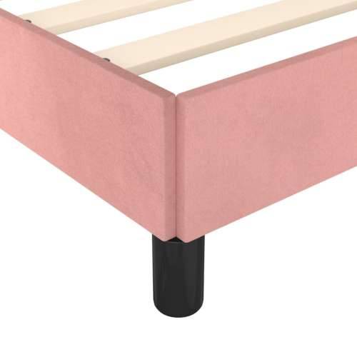 Okvir za krevet ružičasti 100x200 cm baršunasti Cijena
