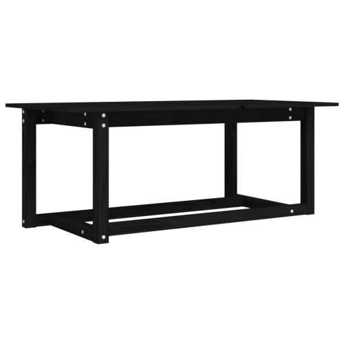 Stolić za kavu crni 110 x 55 x 45 cm od masivne borovine - Crna 110 x 55 x 45 cm 1 Cijena