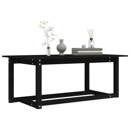 Stolić za kavu crni 110 x 55 x 45 cm od masivne borovine - Crna 110 x 55 x 45 cm 1 Cijena