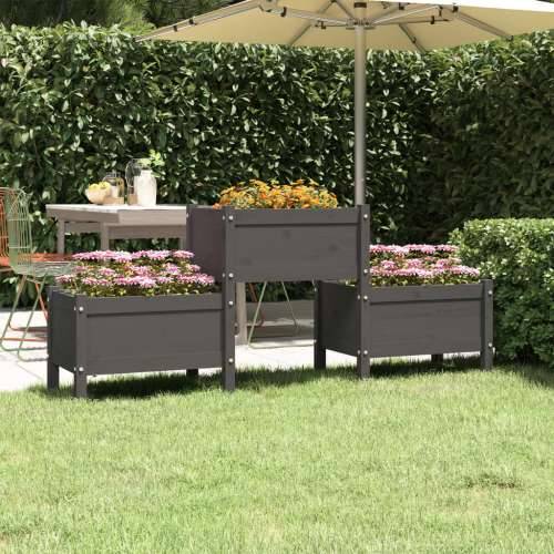 Sadilica siva 178,5 x 44 x 75 cm od masivne borovine - Siva 178.5 x 44 x 75 cm 1 Cijena
