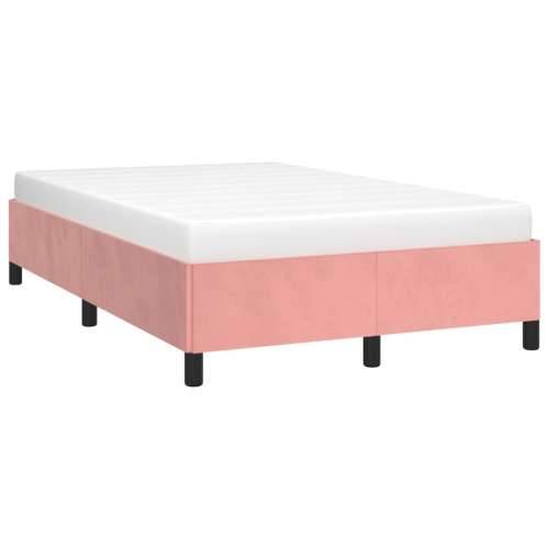 Okvir za krevet ružičasti 120 x 200 cm baršunasti Cijena