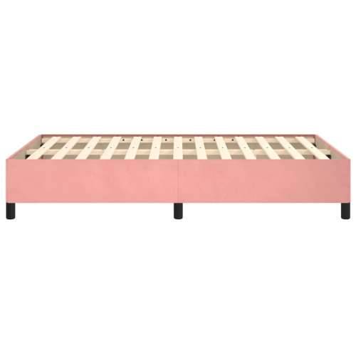 Okvir za krevet ružičasti 120 x 200 cm baršunasti Cijena
