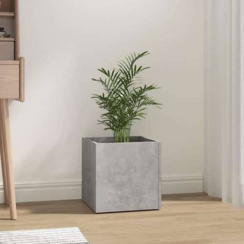 Sadilica siva boja betona 40 x 40 x 40 cm od konstruiranog drva - Beton siva 1 Cijena