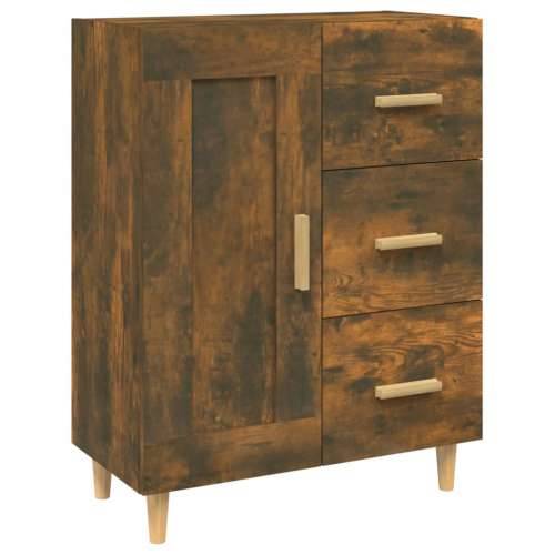 Komoda boja dimljenog hrasta 69,5x34x90 cm konstruirano drvo - Dimljeni hrast 1 Cijena
