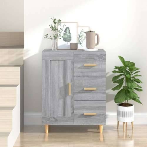 Komoda boja hrasta sonome 69,5 x 34 x 90 cm konstruirano drvo - Sivi hrast sonoma 1 Cijena