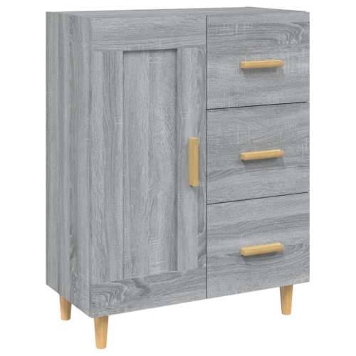 Komoda boja hrasta sonome 69,5 x 34 x 90 cm konstruirano drvo - Sivi hrast sonoma 1 Cijena