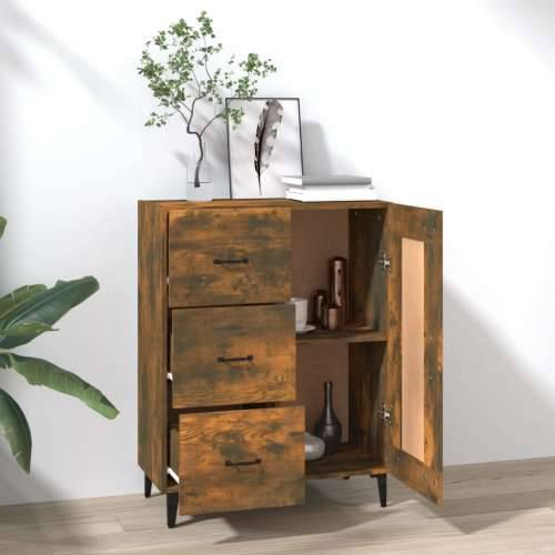 Komoda boja dimljenog hrasta 69,5x34x90 cm konstruirano drvo - Dimljeni hrast 1 Cijena