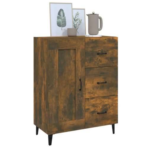 Komoda boja dimljenog hrasta 69,5x34x90 cm konstruirano drvo - Dimljeni hrast 1 Cijena