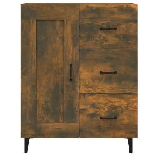 Komoda boja dimljenog hrasta 69,5x34x90 cm konstruirano drvo - Dimljeni hrast 1 Cijena